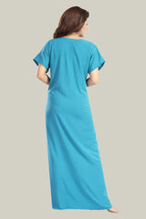 Sapphire Blue Bamboo Cotton Monali