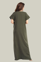Olive Green Bamboo Cotton Monali