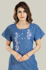 Soft Denim Lora Nightgown