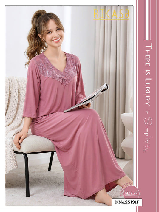 Blush Pink Long sleeves Malai Fabric Alia