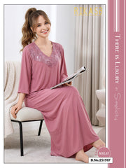 Blush Pink Long sleeves Malai Fabric Alia