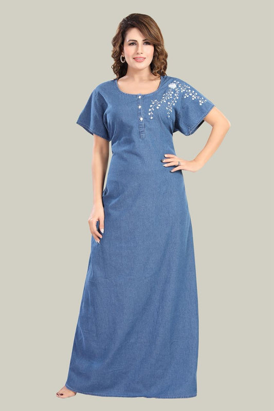 Soft Denim Scarlett Nightgown
