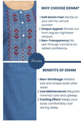 Soft Denim Alora Nightgown