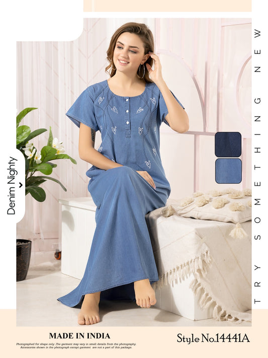 Soft Denim Mehar Nightgown