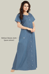 Soft Denim Amelia Nightgown