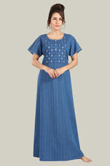 Soft Denim Ruby Nightgown