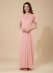 Baby Pink Malai fabric Anvika