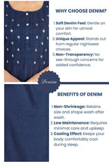 Soft Denim Ruby Nightgown