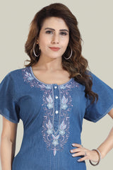Soft Denim Aria Nightgown