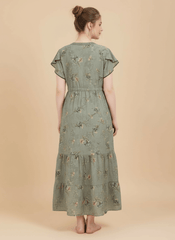 Sage Green Supima Cotton Umbrella Nightgown Prisha