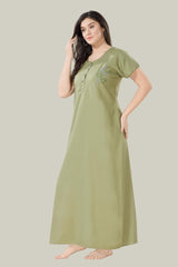 Green Supima Cotton Plain Nina