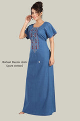 Soft Denim Alora Nightgown