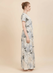Cream Grey Supima Cotton Umbrella Nightgown Shruti