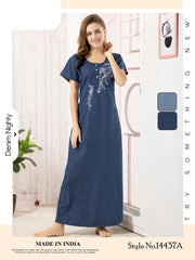 Soft Denim Elsie Nightgown