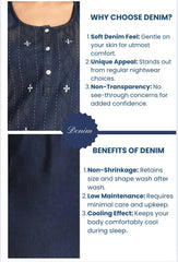 Soft Denim Salina Nightgown