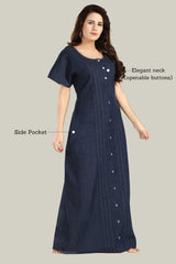 Soft Denim Amelia Nightgown