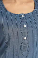 Soft Denim Amelia Nightgown