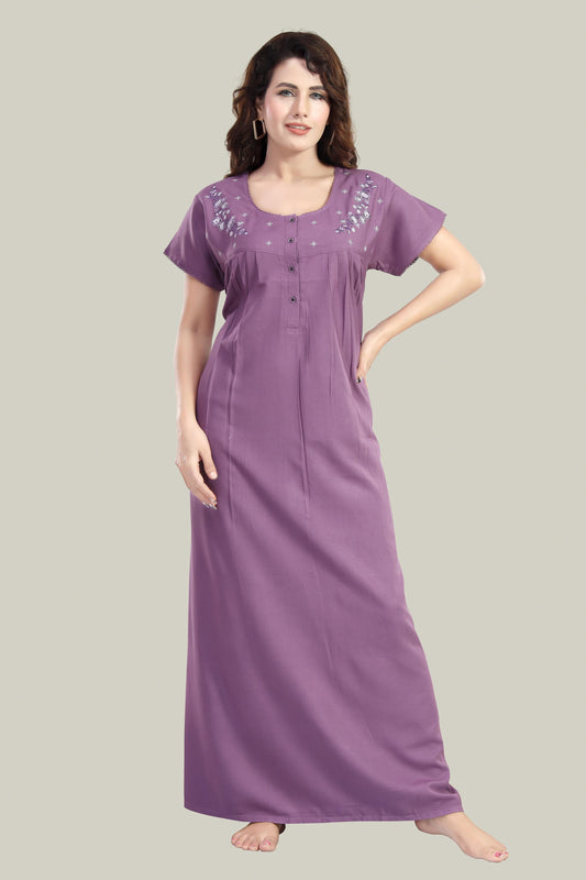 Lavender Supima Cotton Plain Nisha