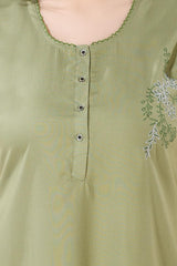 Green Supima Cotton Plain Nina