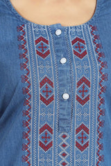 Soft Denim Alora Nightgown