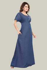 Soft Denim Scarlett Nightgown