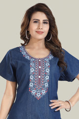 Soft Denim Nora Nightgown