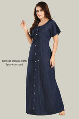 Soft Denim Amelia Nightgown