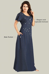 Soft Denim Salina Nightgown