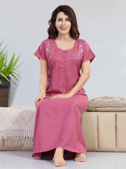 Pink Supima Cotton Plain Nisha