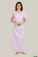 Blossom Pink Pure cotton Chikankari Amyra