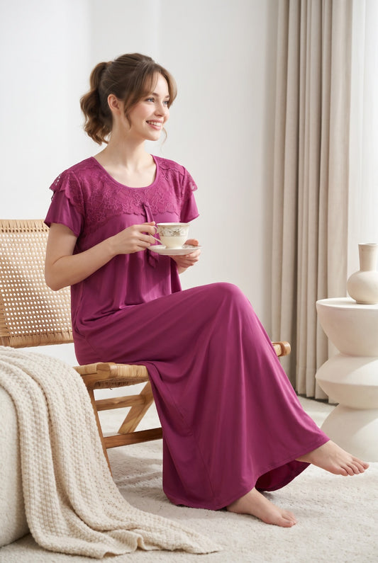 Raspberry Pink Malai fabric Alifya