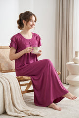 Raspberry Pink Malai fabric Alifya