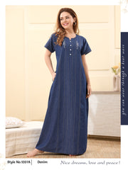 Soft Denim Jiya Nightgown