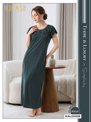 Teal Blue Malai Fabric Ayesha