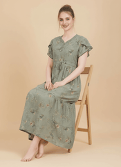 Sage Green Supima Cotton Umbrella Nightgown Prisha