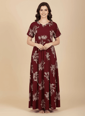 Red Supima Cotton Umbrella Nightgown Ziva