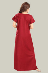 Cherry Red Supima Cotton Plain Nisha