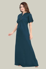 Peacock Blue Milano Cotton Tara