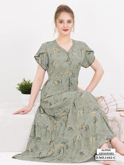 Sage Green Supima Cotton Umbrella Nightgown Prisha
