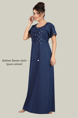 Soft Denim Ruby Nightgown