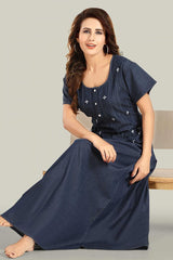 Soft Denim Salina Nightgown