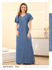 Soft Denim Jiya Nightgown