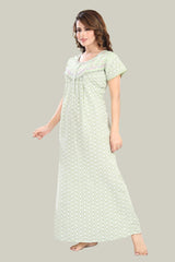 Pista Green Pure cotton Chikankari Amyra