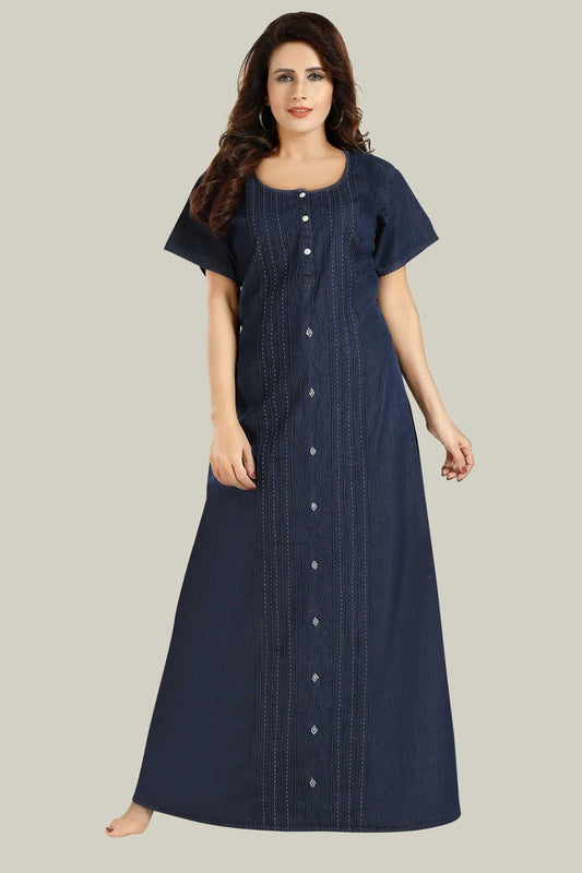Soft Denim Amelia Nightgown