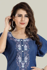 Soft Denim Aria Nightgown