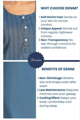 Soft Denim Amelia Nightgown