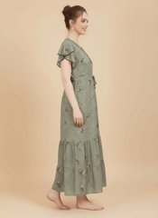 Sage Green Supima Cotton Umbrella Nightgown Prisha