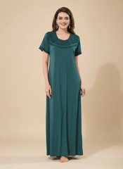 Hunter Green Malai fabric Anvika