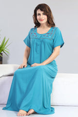 Sapphire Blue Bamboo Cotton Monali