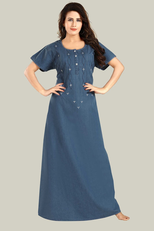 Soft Denim Salina Nightgown